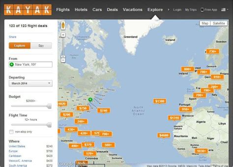 kayak airfares europe